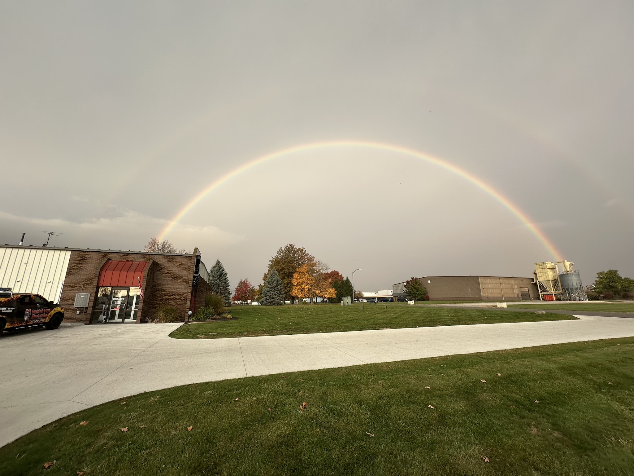 Witness the Magic of a Double Rainbow at Work Today