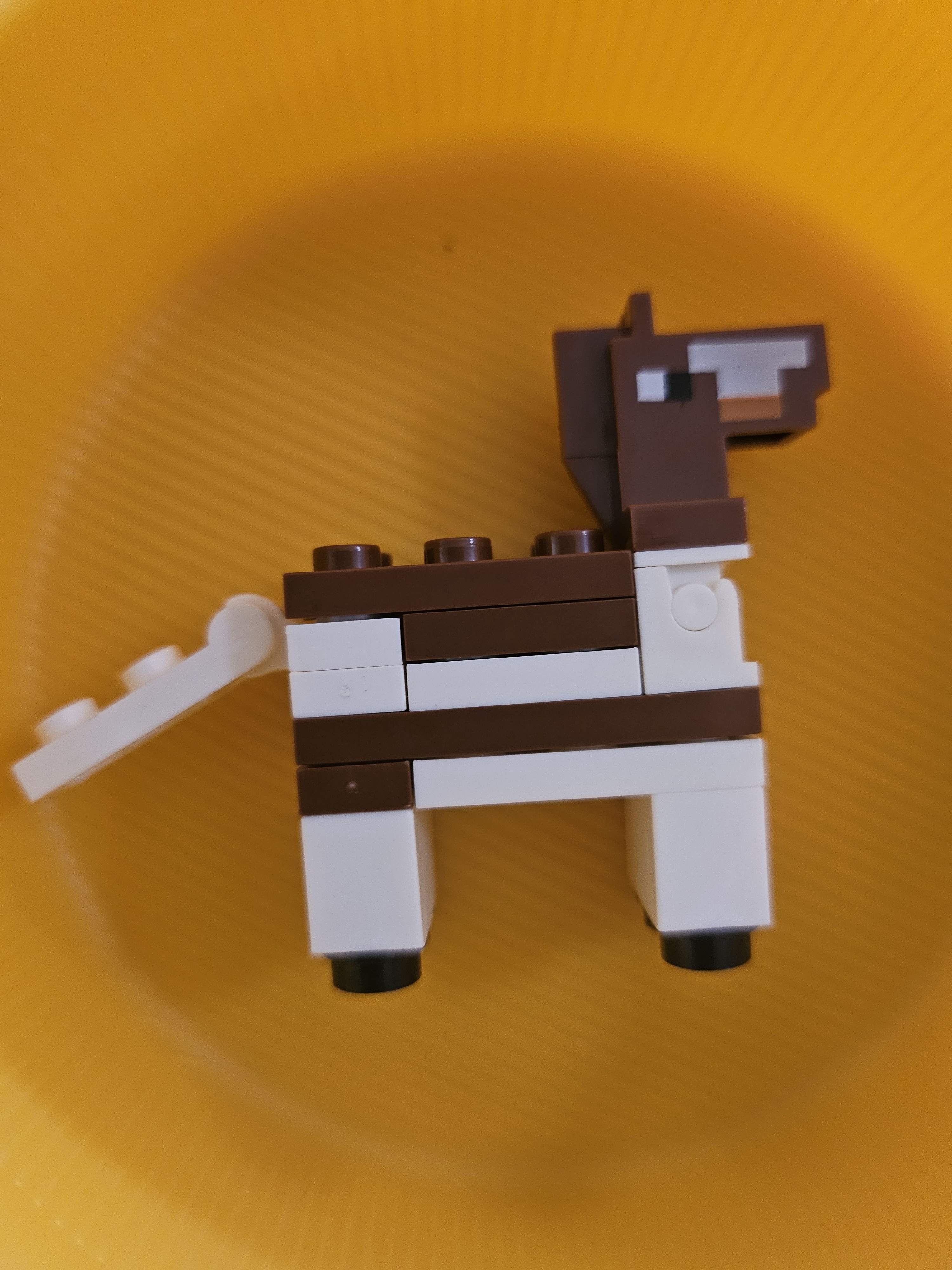 Crafting a Lego Minecraft Horse: A Detailed Close-Up Guide