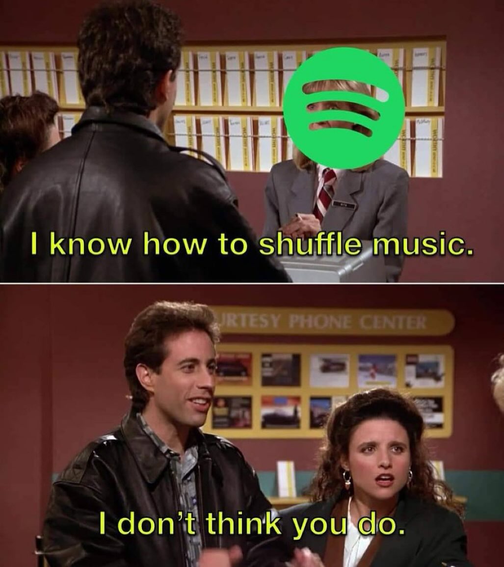 The same 20 songs on repeat: a never-ending playlist struggle.