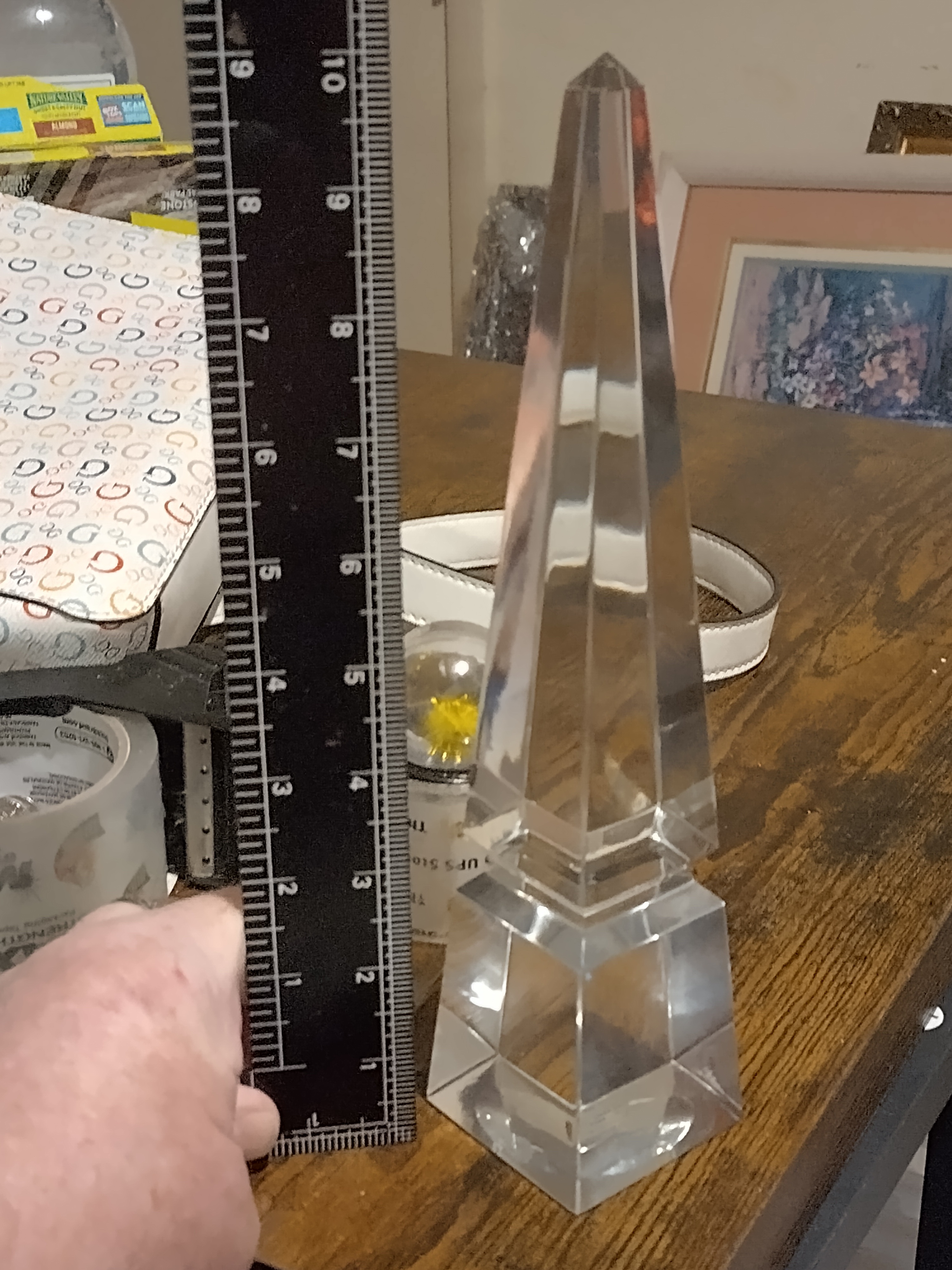 A Stunning Goodwill Baccarat Obelisk: 10 inches of perfection for just $3!