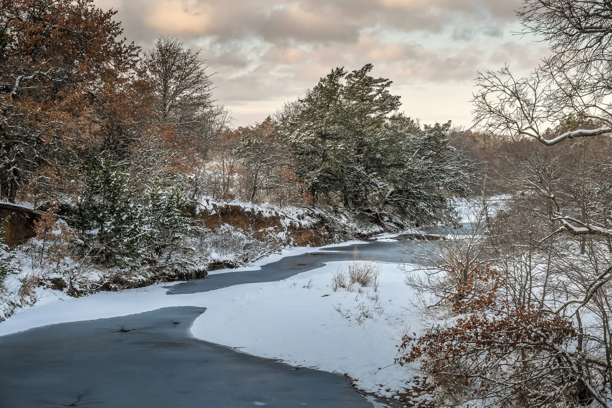 A Serene Snowy Landscape