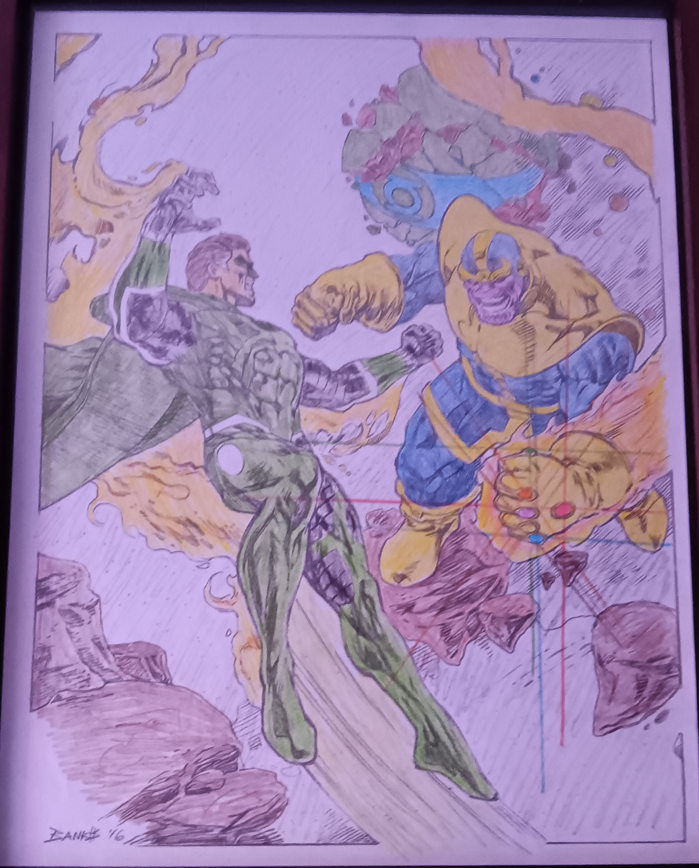 Epic Showdown: Thanos vs. Parallax by Darryl Banks