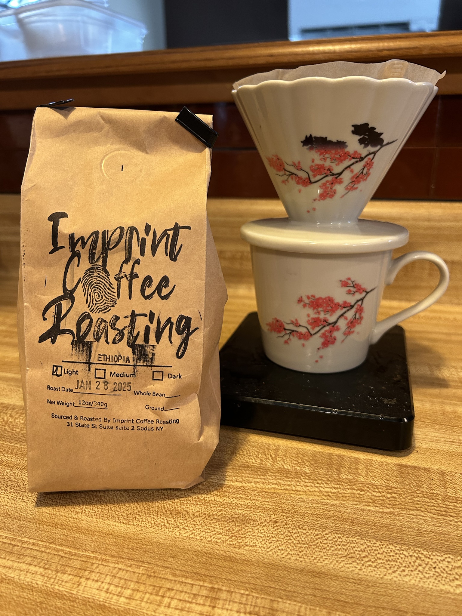 Savoring a fresh pour-over with a delicious cup of coffee