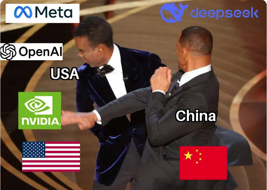 Chinese OpenAI's Deepseek Causes $1 Trillion Loss in US Tech Stocks