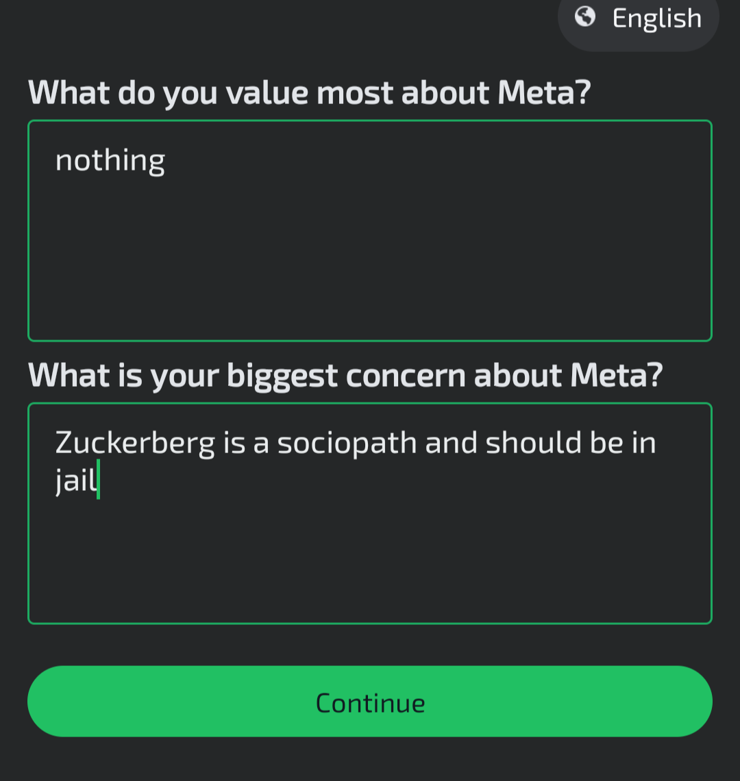 Just received a survey on WhatsApp, let the fun begin!