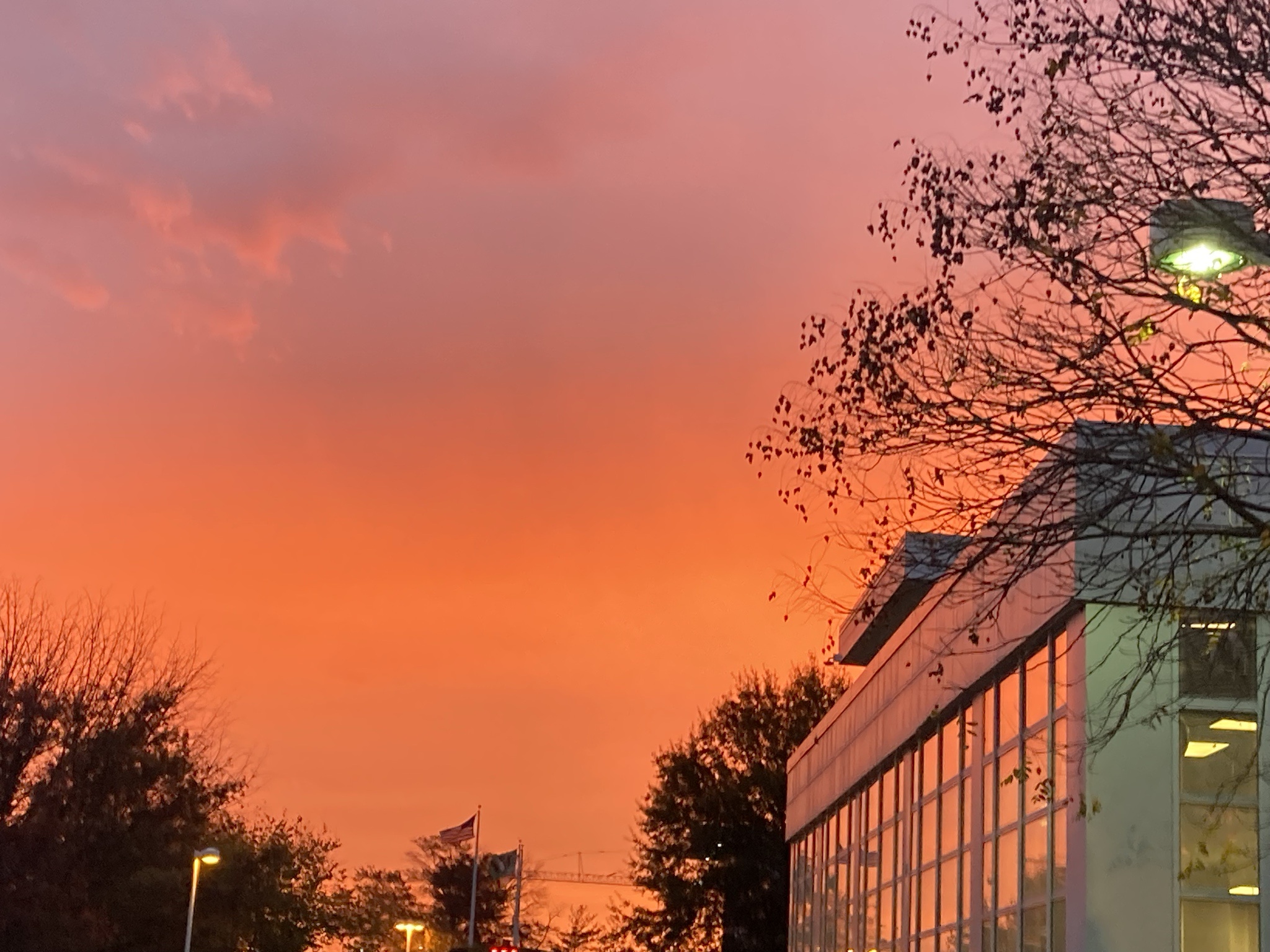 A Stunning Orange Sky That Takes Your Breath Away