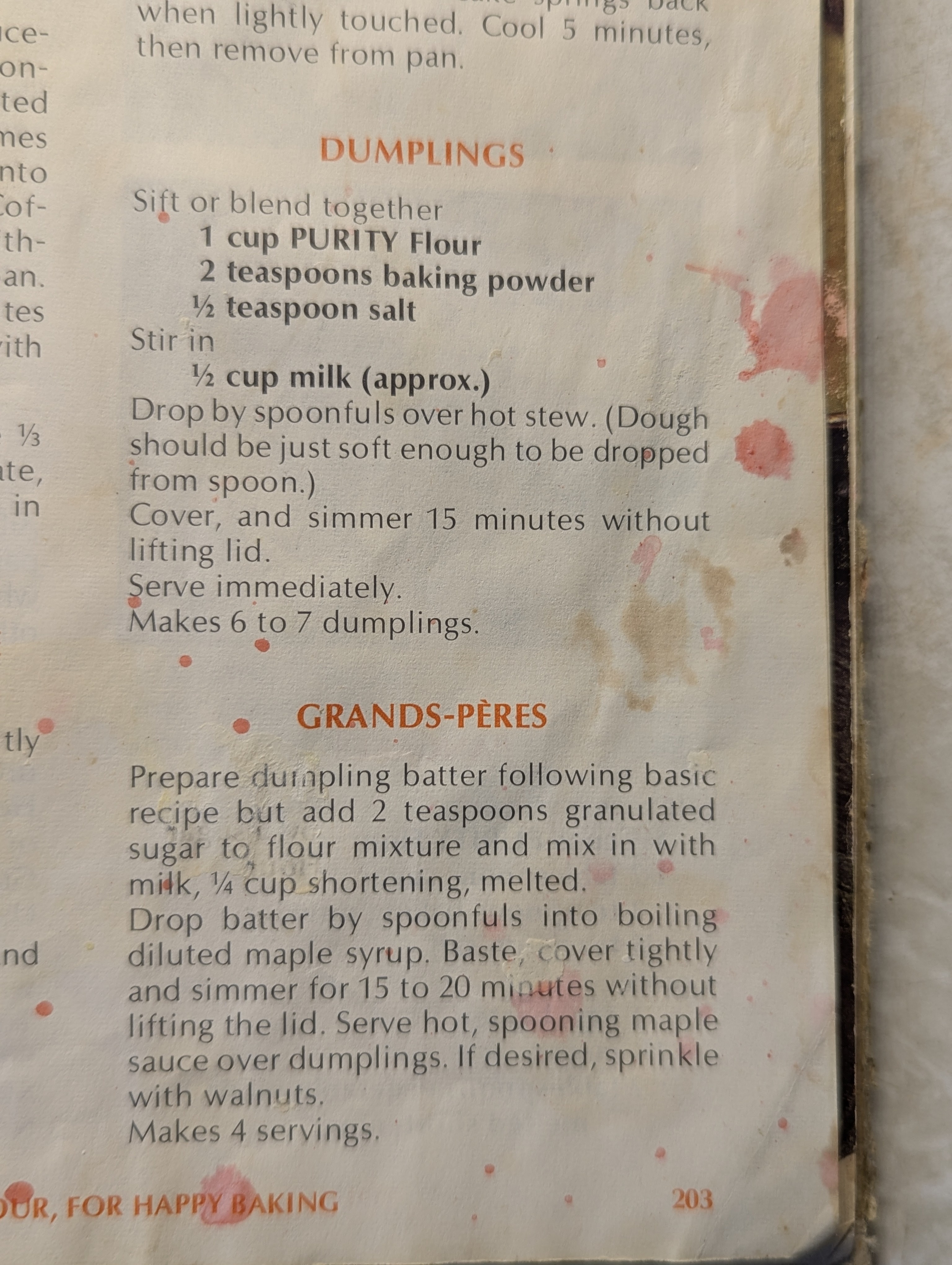 Perfect dumplings for your stews and soups!