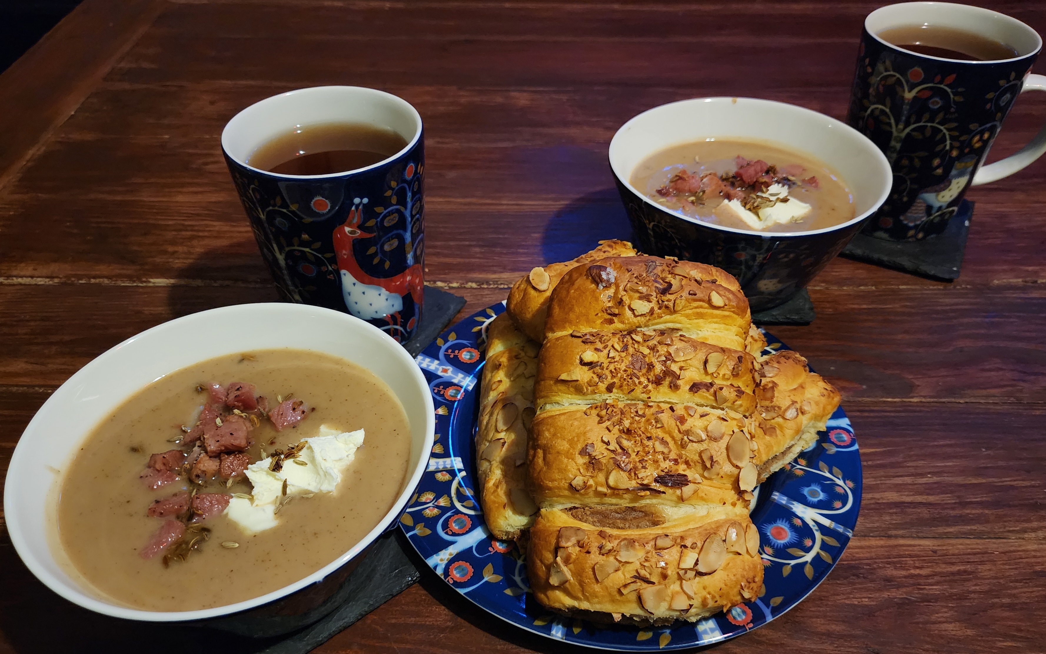 Caged Soup Night #78: A Cozy Chestnut and Ham Delight