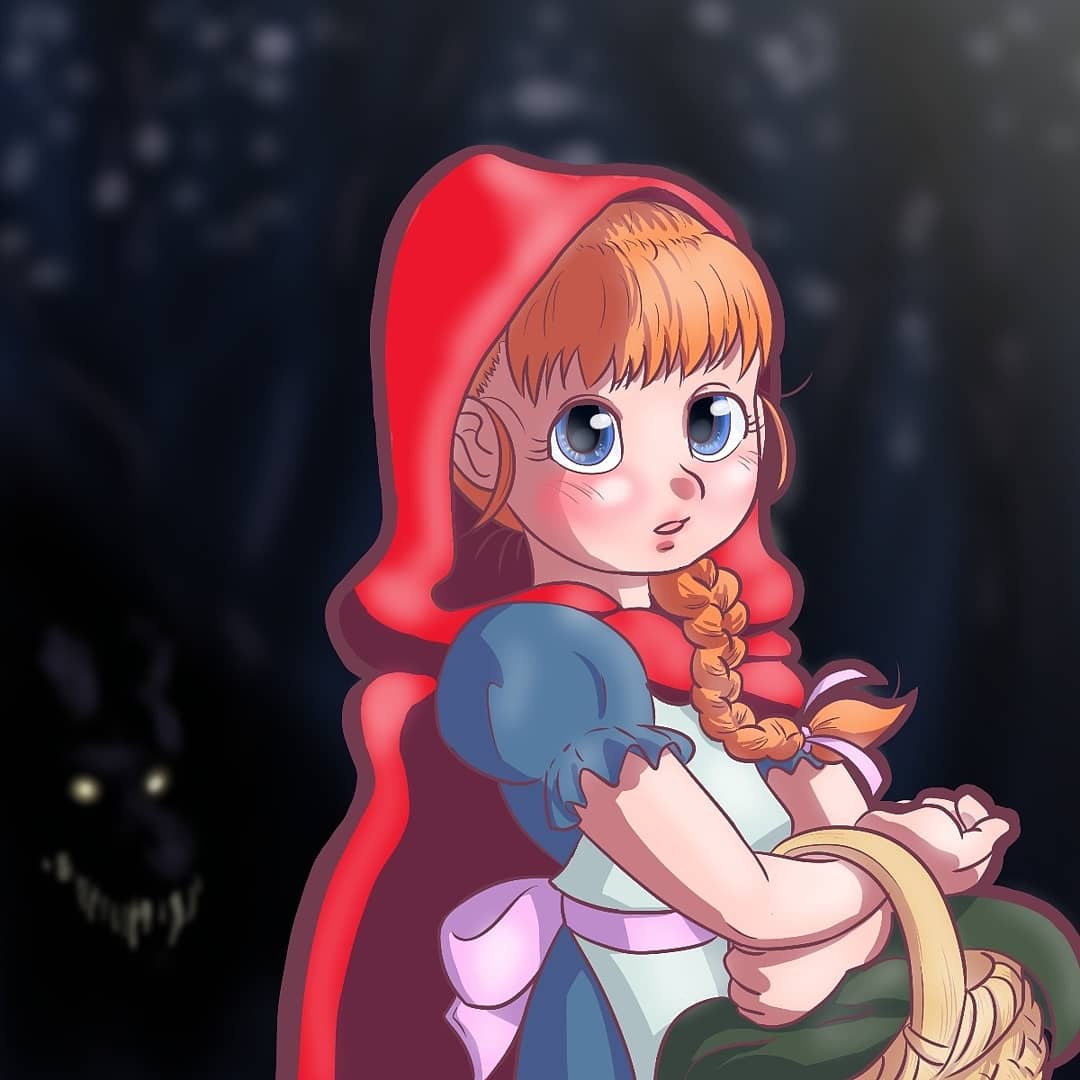 Daily art showcase: My take on Little Red Riding Hood (2018)