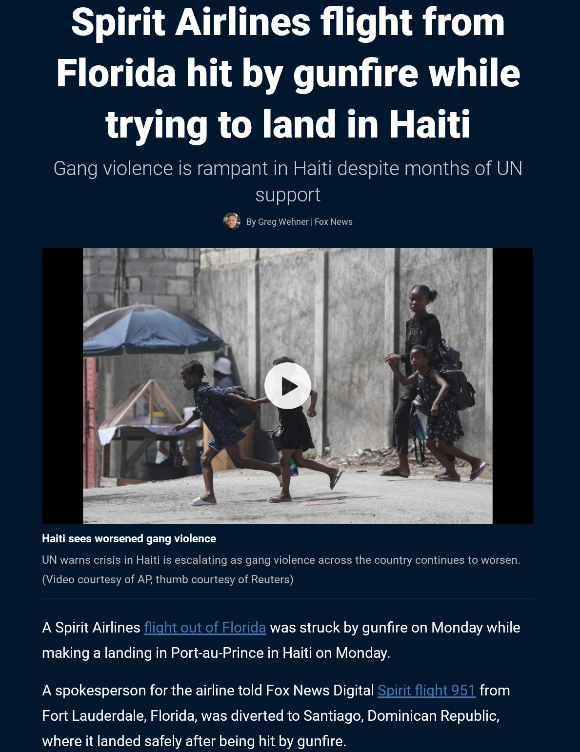 Chaos in the Skies: Spirit Airlines Flight Under Fire in Haiti