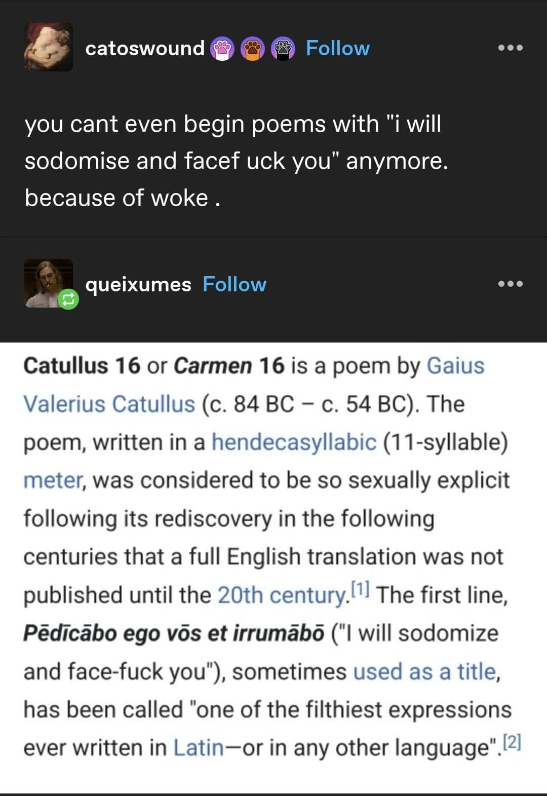 Catullus Unleashed: Going All Out!