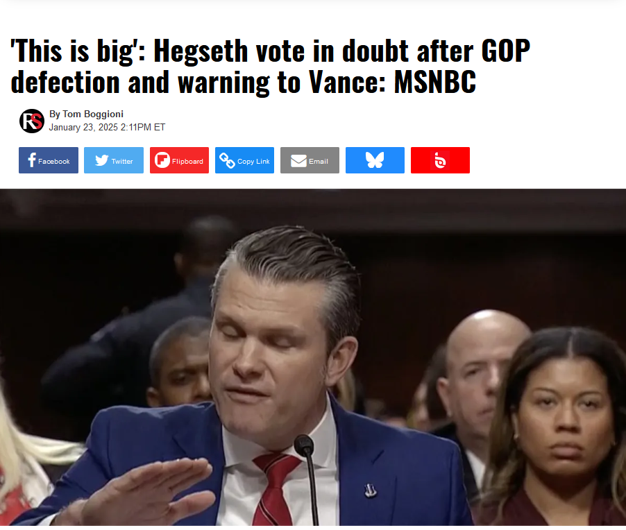 Breaking News: Murkowski Decides Against Voting for Hegseth