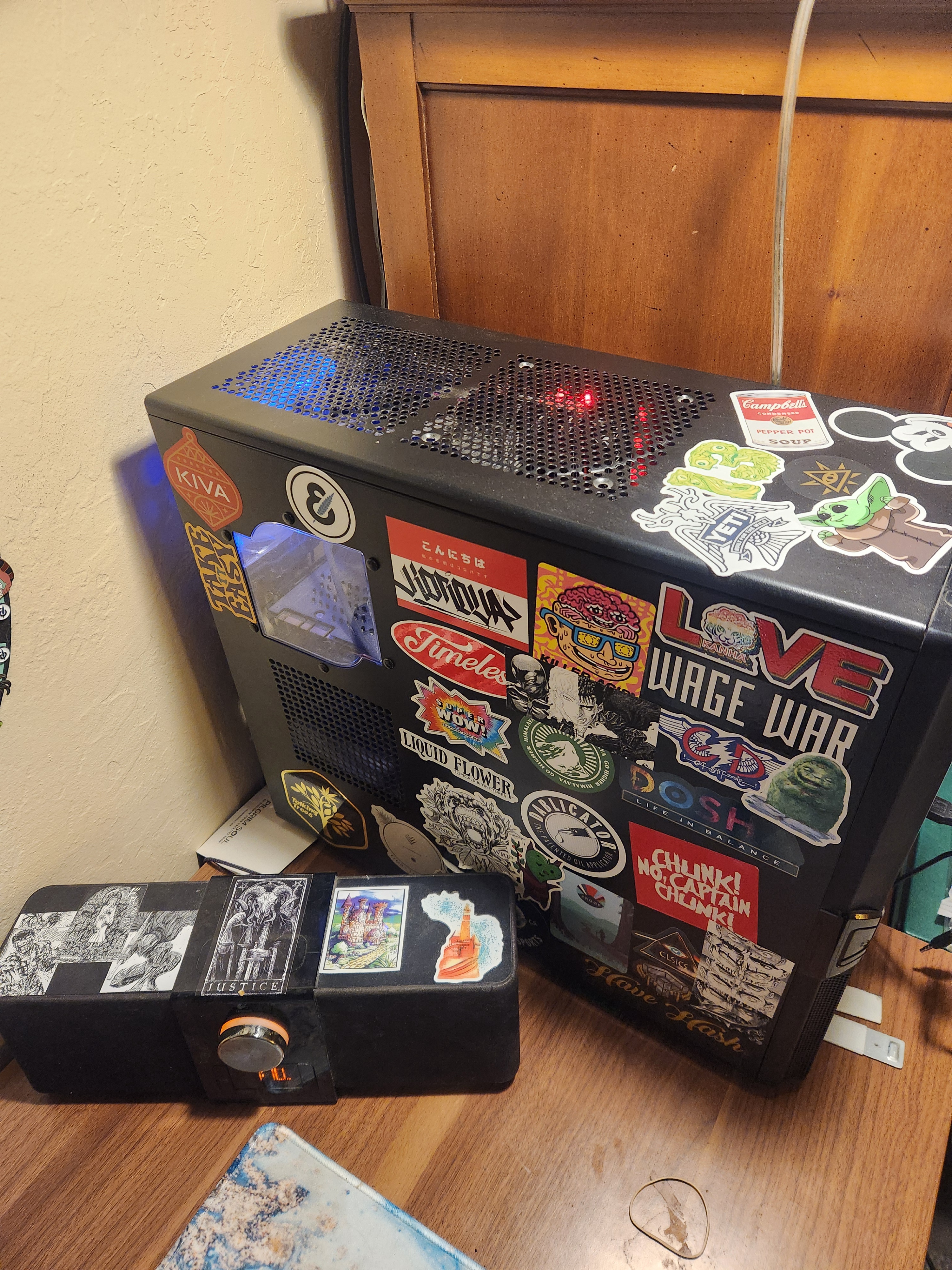 A Tower of Stickers: Cluttered Yet Creative