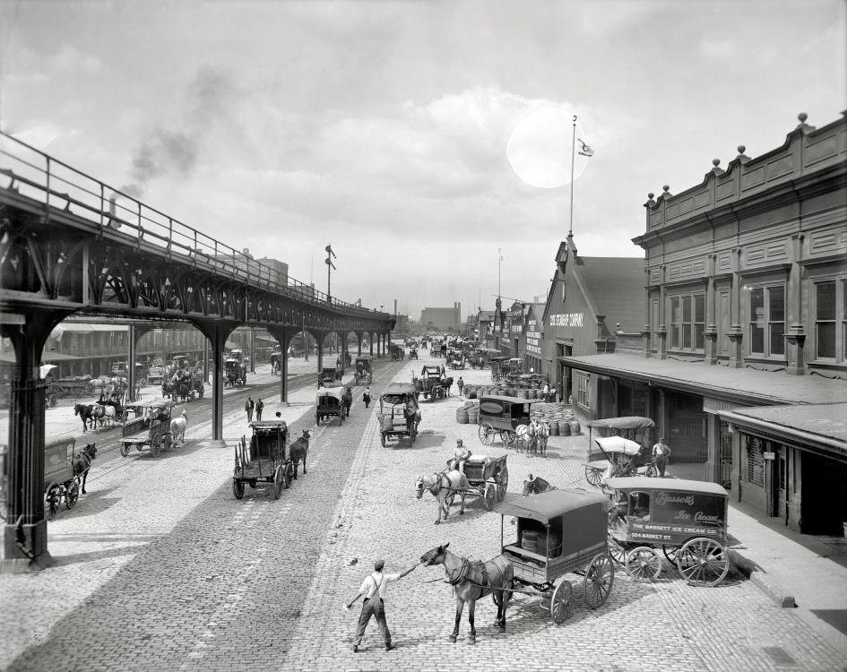 A Glimpse into Philadelphia in 1908: Delaware Avenue at Market Street