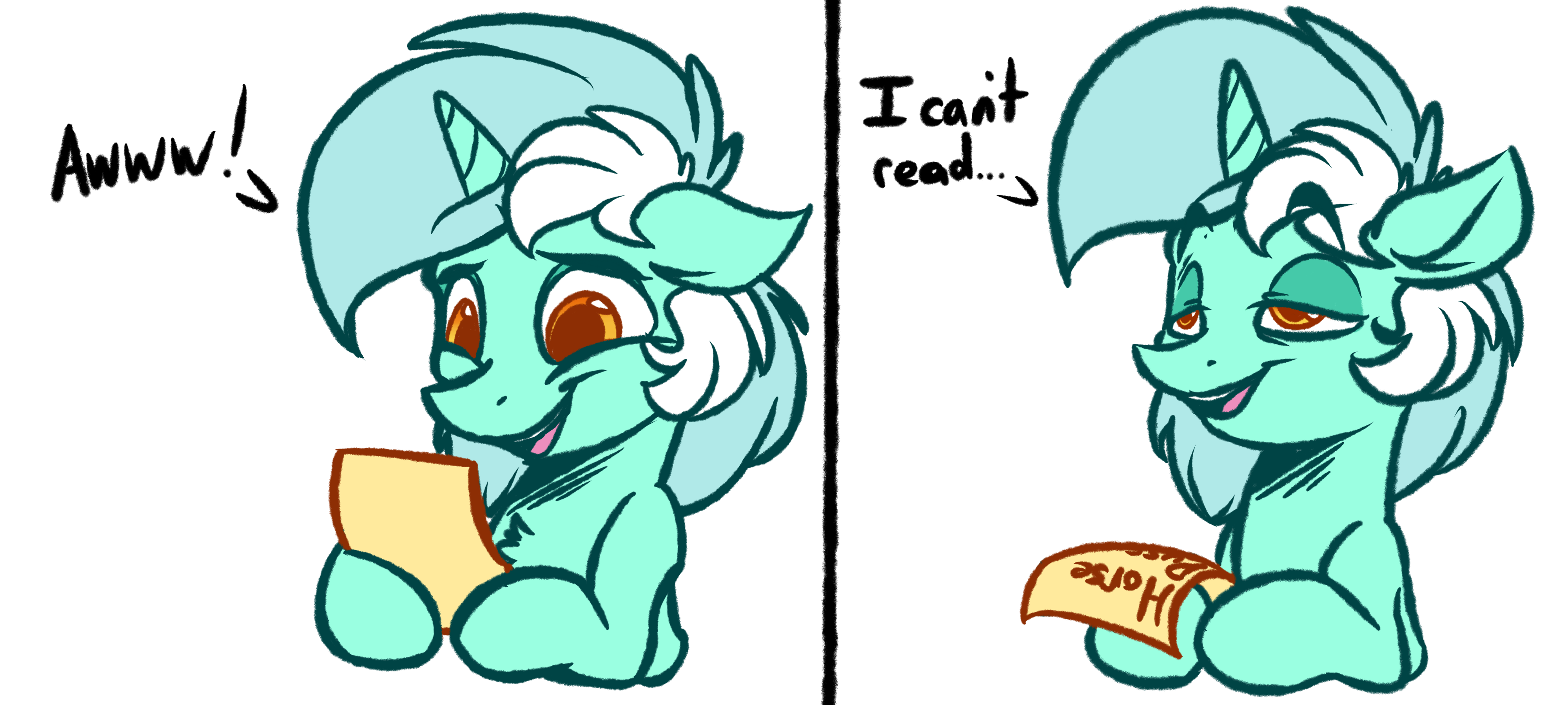 When someone sends a lengthy DM explaining why I should stop posting cartoon horses.