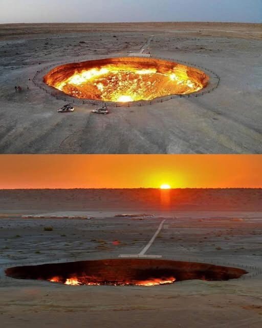 Exploring the Mysterious Darvaza Crater: Nature's Fiery Wonder