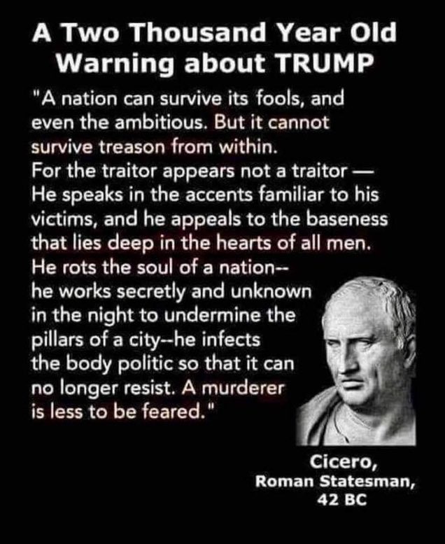 Cicero's Timeless Warning: A Lesson for Our Times
