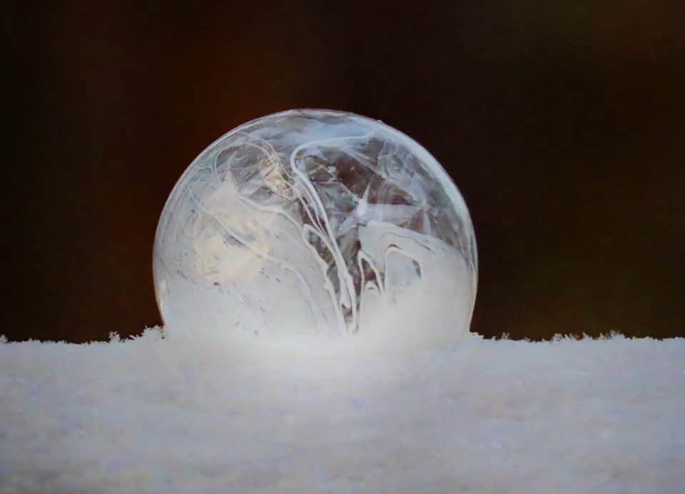 Nature's Artistry: The Enchanting Ice Bubble