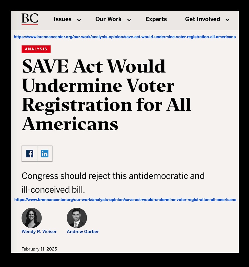 The SAVE Act: A Threat to Voter Registration for All Americans