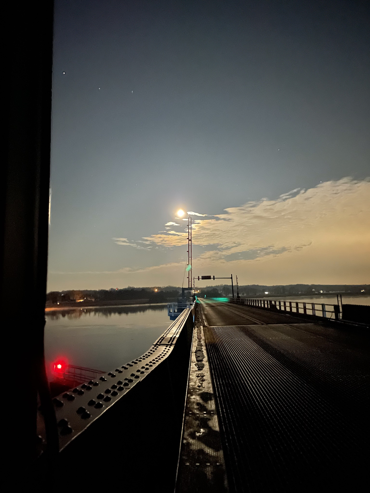 Early Morning Serenity: 4:30 AM Views of the Bridge and River