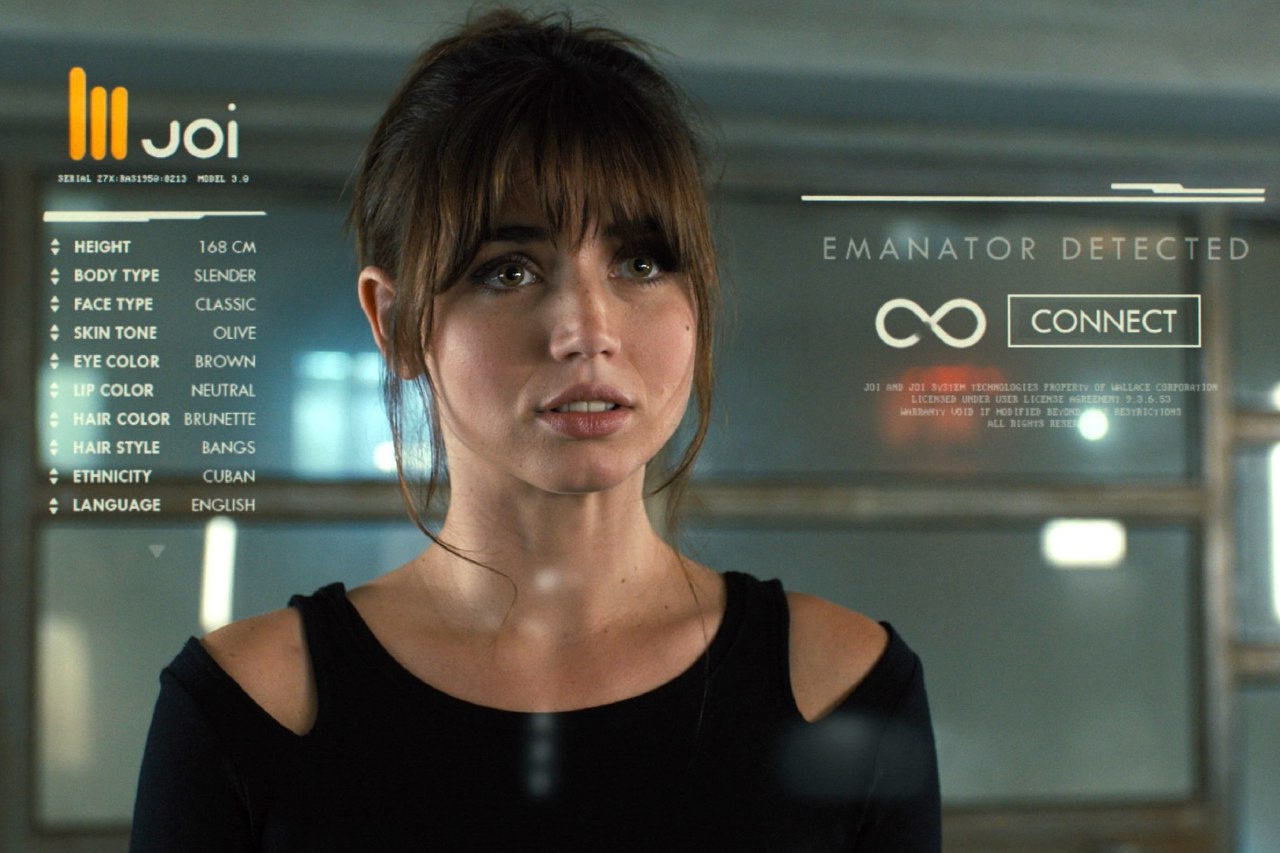 "You look lonely. I can fix that." - A memorable line from Joi in Blade Runner 2049.
