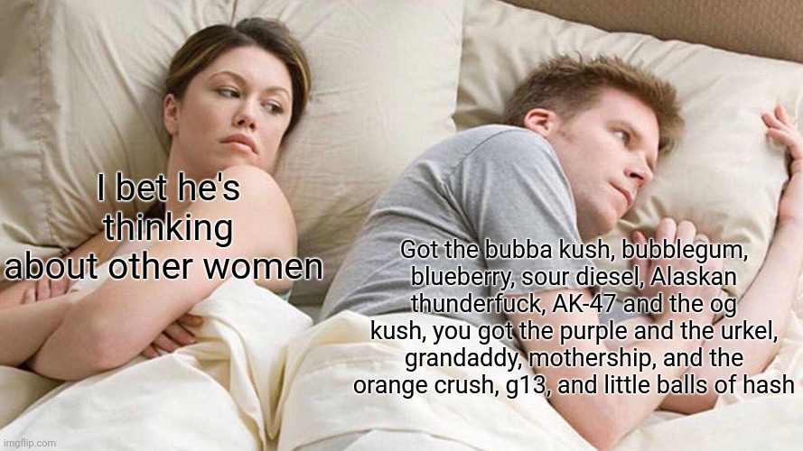 Living that high life with lots of weed