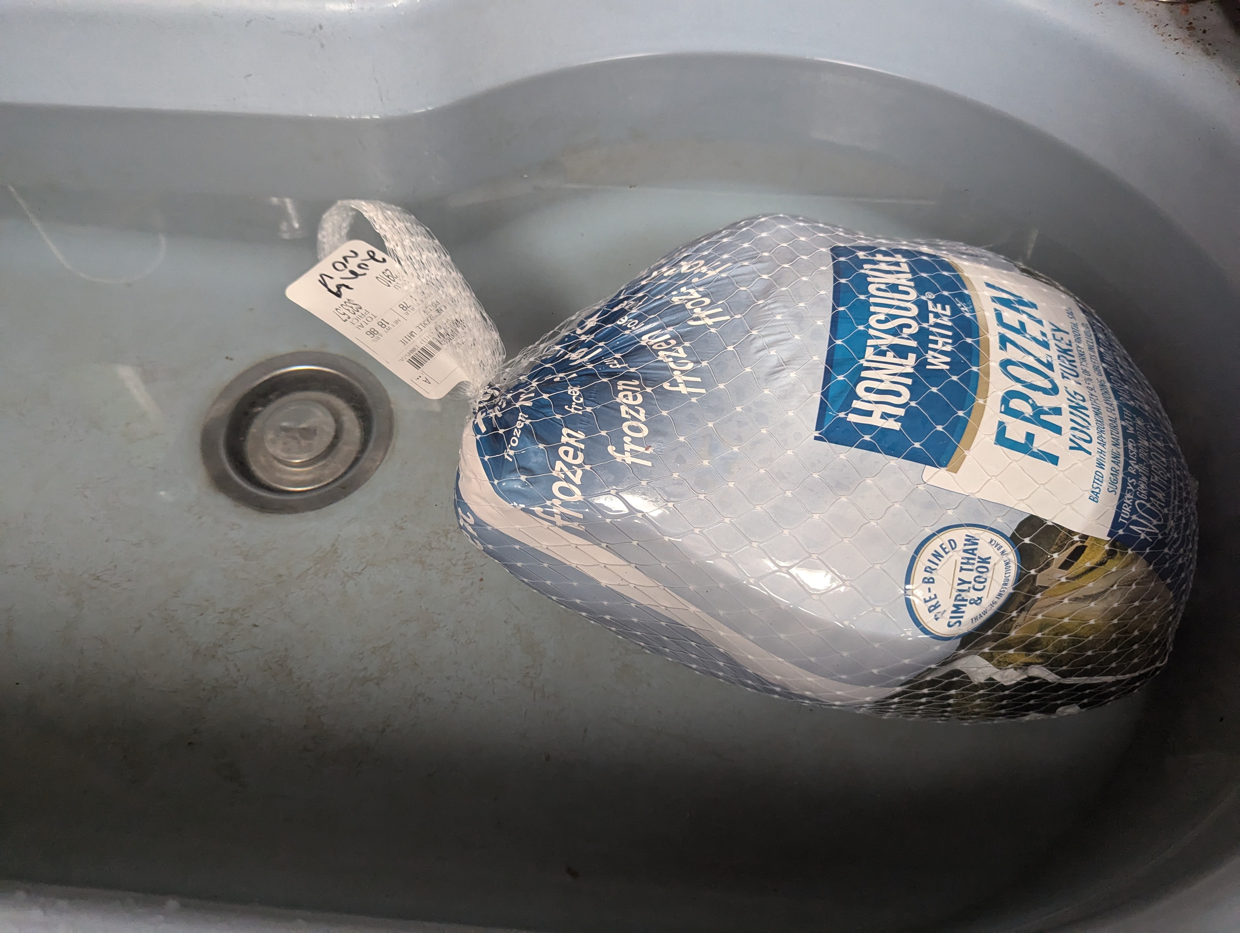 I'm floating a turkey!