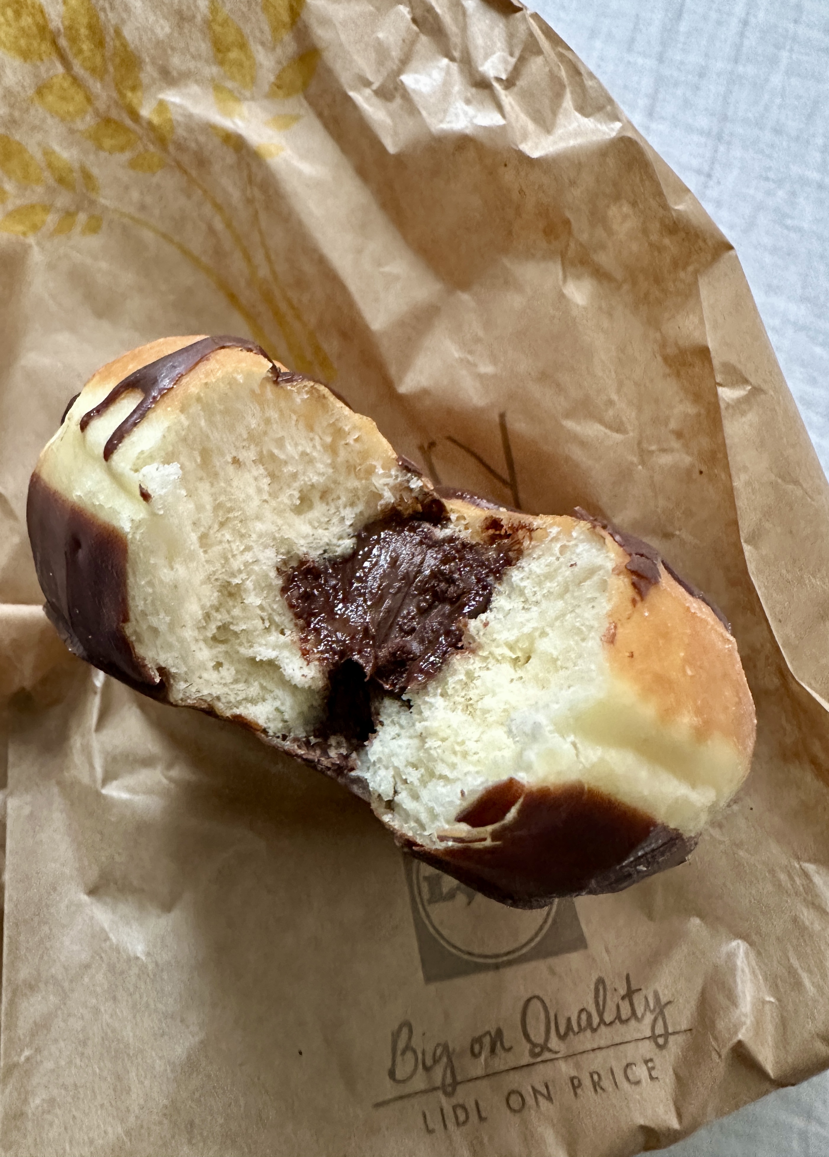 Indulging in Lidl's Irresistible Chocolate Doughnut!