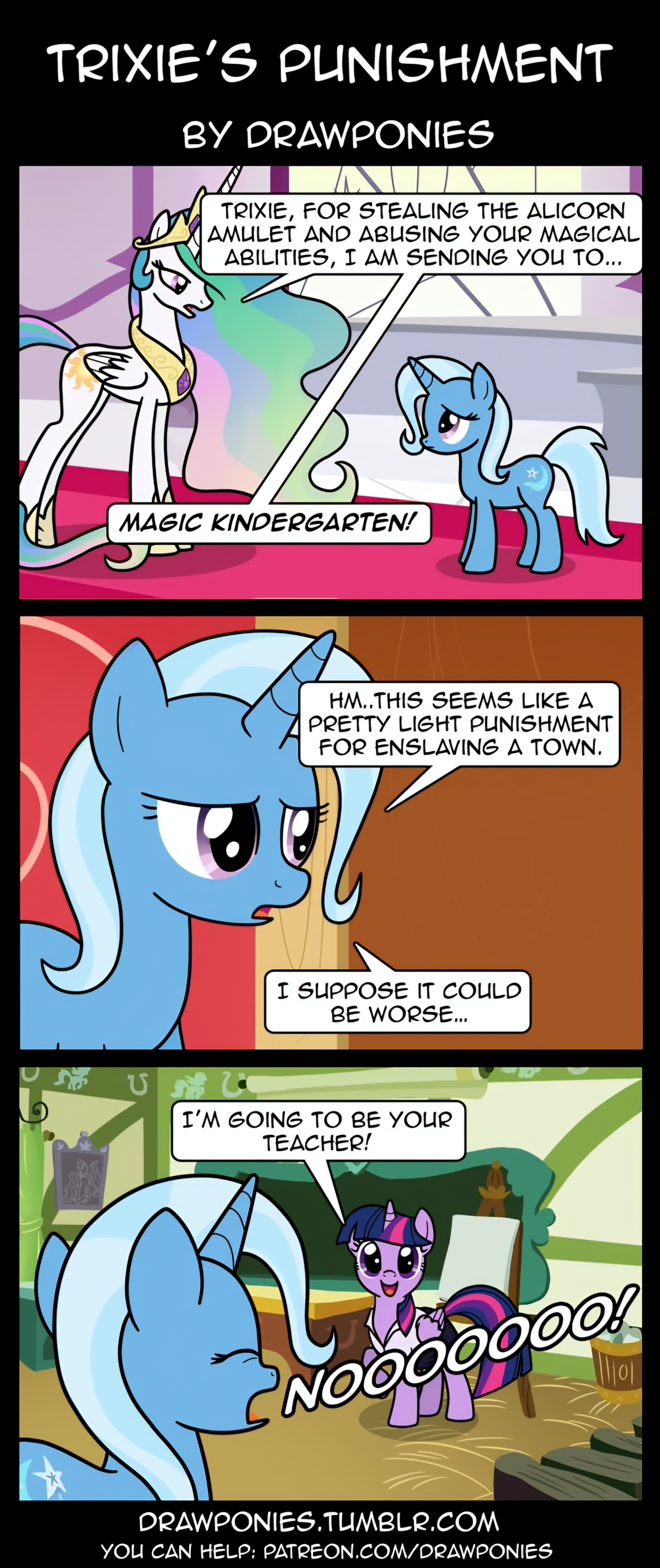 A Lighthearted Pony Comic on Unusual Punishments