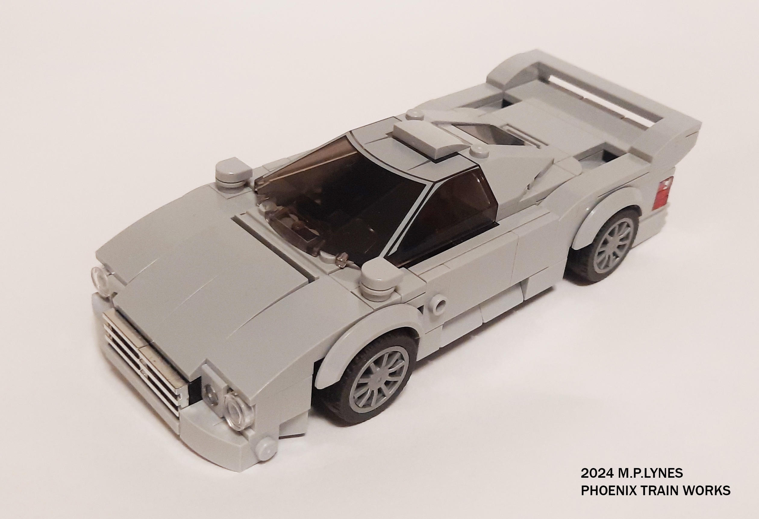 Incredible Lego Mercedes Benz CLK GTR Crafted by Phoenix Train Works