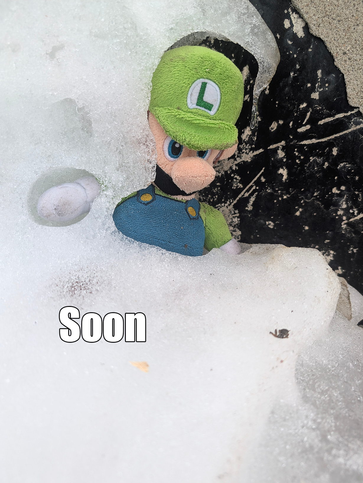 Luigi's Icy Escape: Breaking Free from the Frost