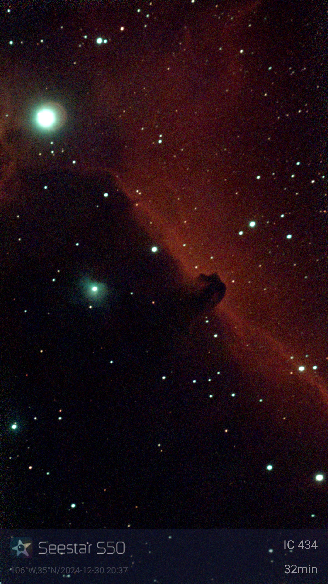 The mesmerizing Horsehead Nebula captured in all its glory!