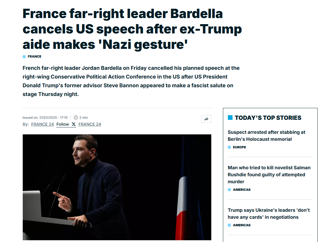 Even European Nazis Steer Clear of Trumpists