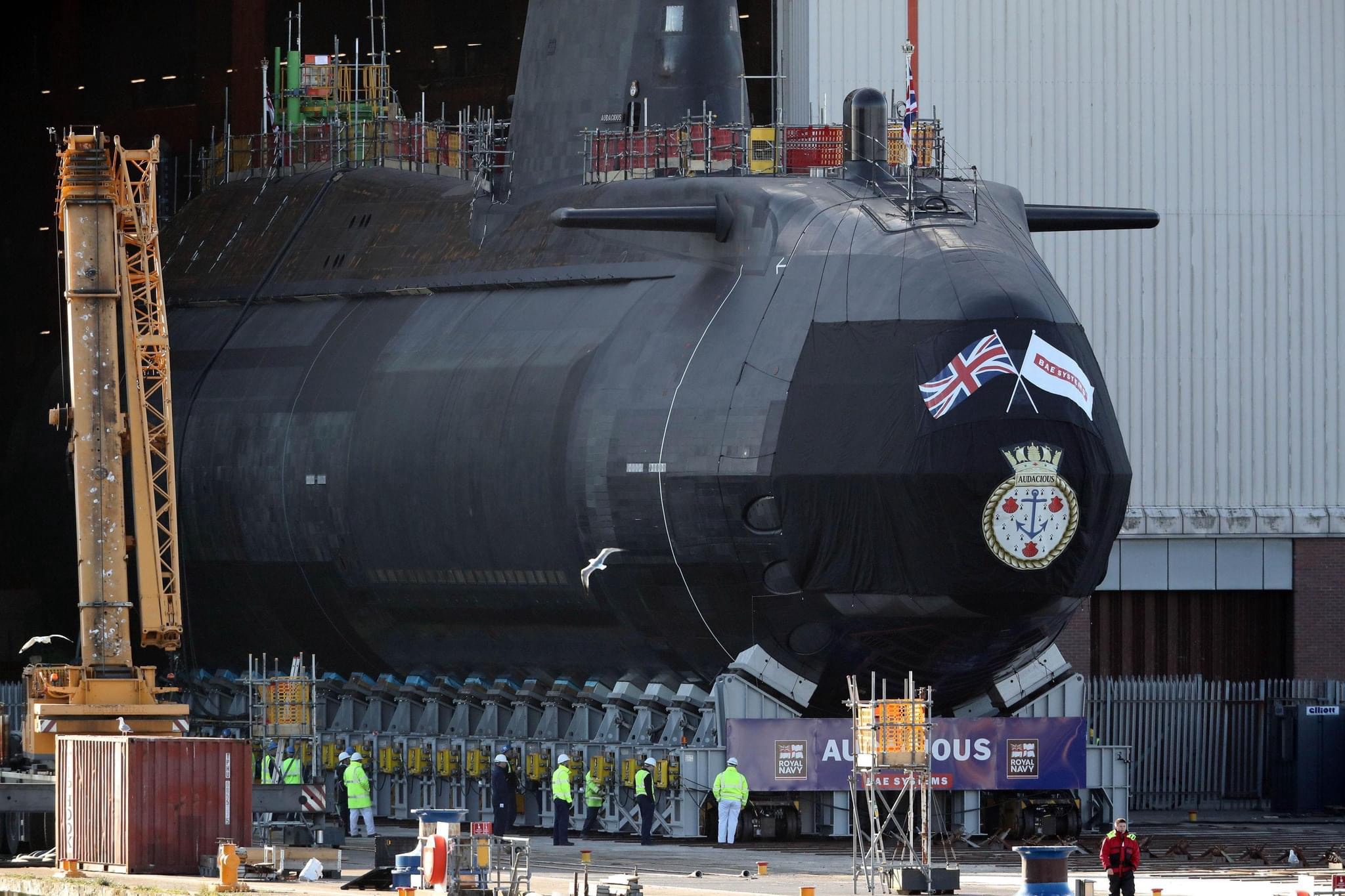 Witness the Stunning Launch of HMS Audacious, the Astute-Class Submarine