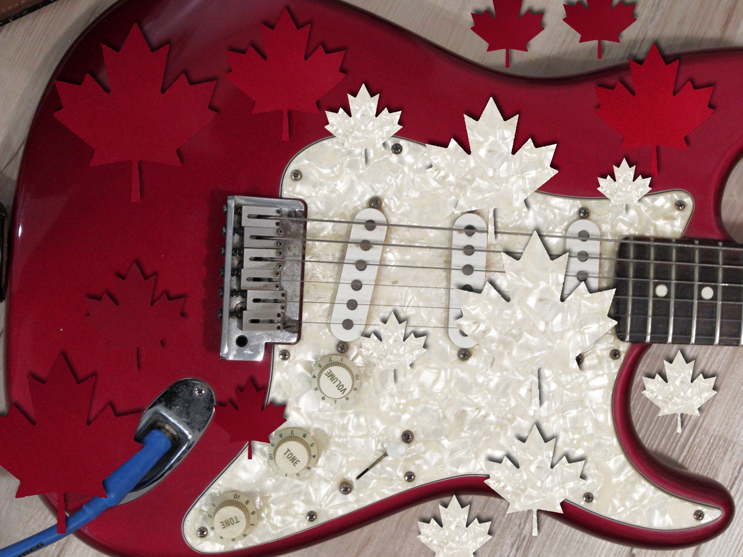 Oh Canada, I serenade you with my guitar...