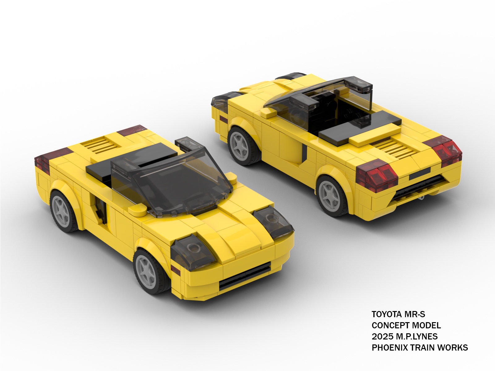 Stunning Lego Toyota MR-S Crafted by Phoenix Train Works