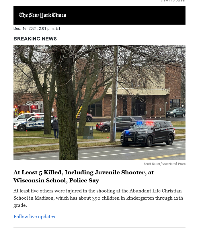 An Inevitable Outcome: No Way to Stop This