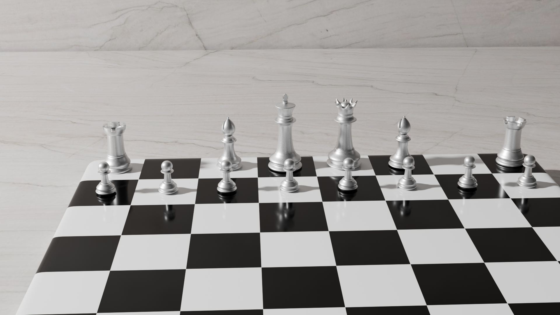 Sharpening my skills with some serious chess set practice.