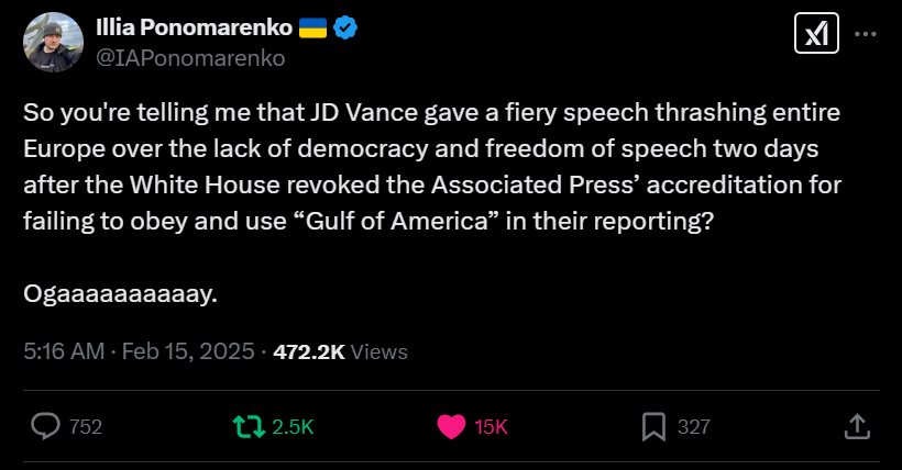 Vance: The Master of Hypocrisy