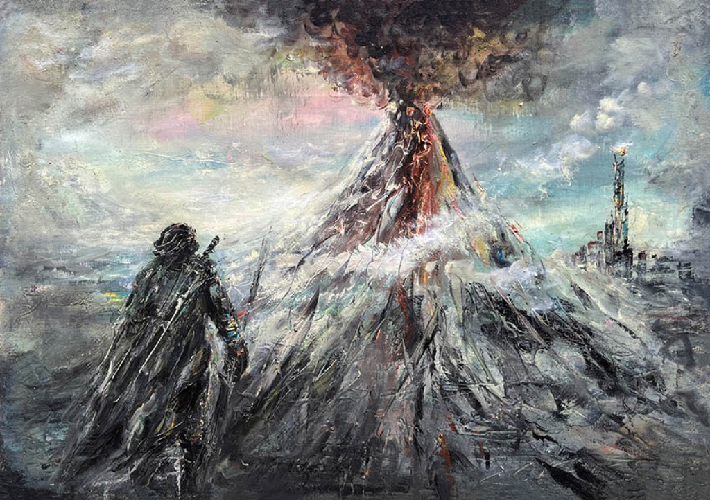 Check out my painting of Aragorn in the Land of Mordor! What are your thoughts?