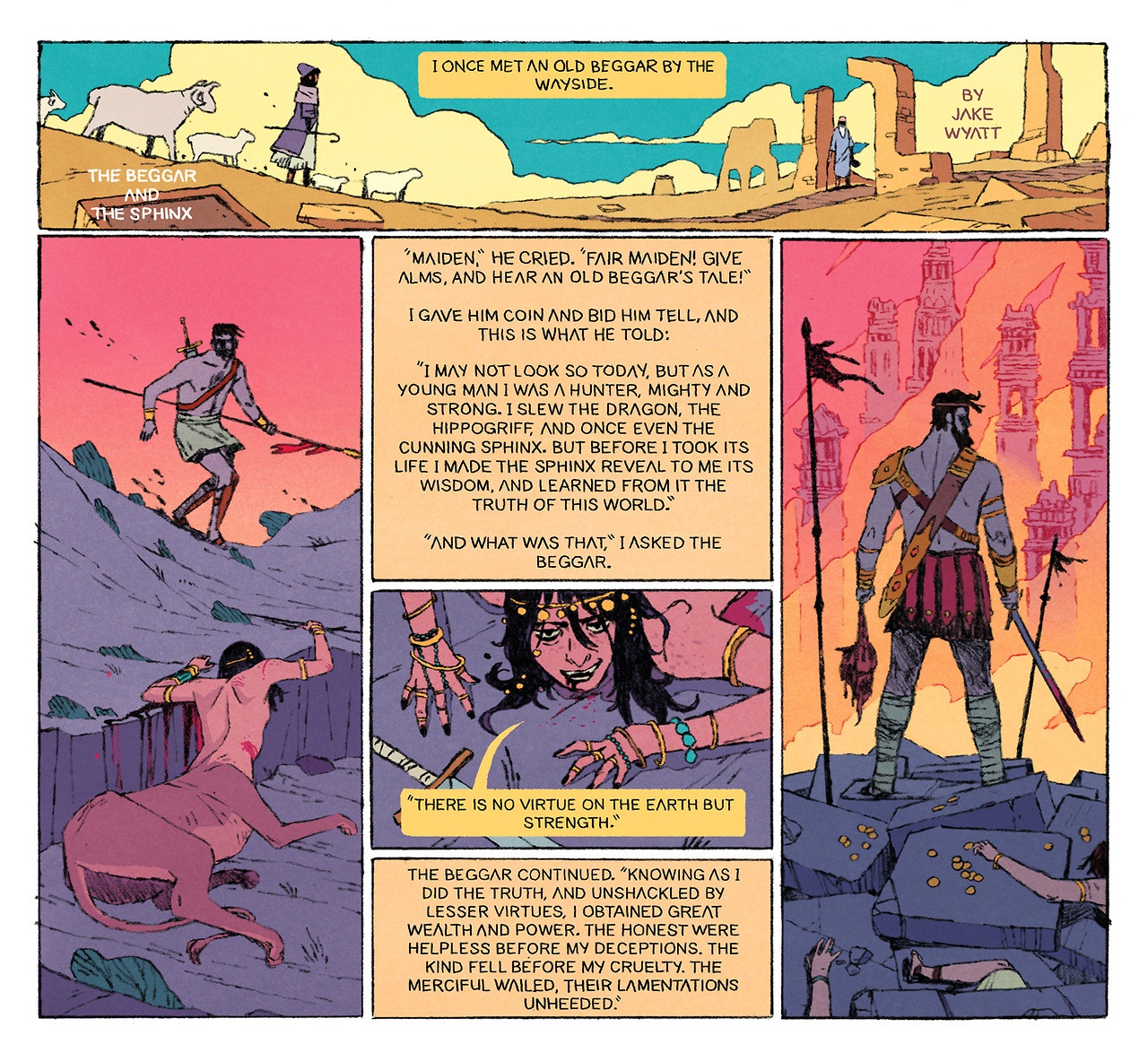 The Encounter Between The Beggar and The Sphinx