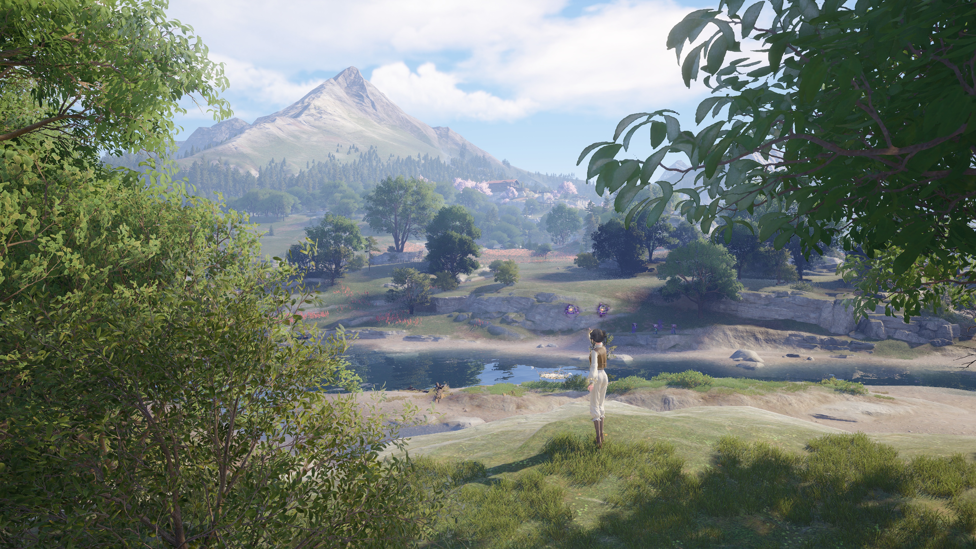 Drifting on the Edge: A Serene Riverbank View