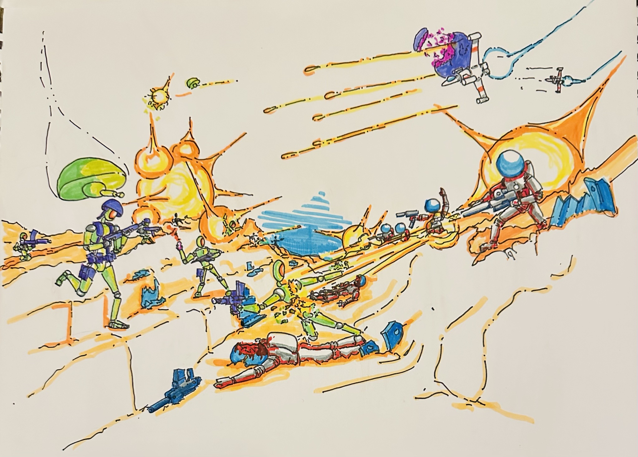 Epic Showdown: CYCOL vs. Human Forces in Stargone