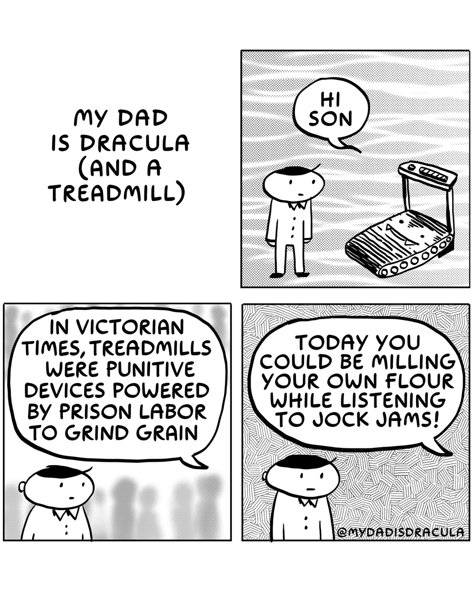 My Dad: The Dracula Who Loves His Treadmill
