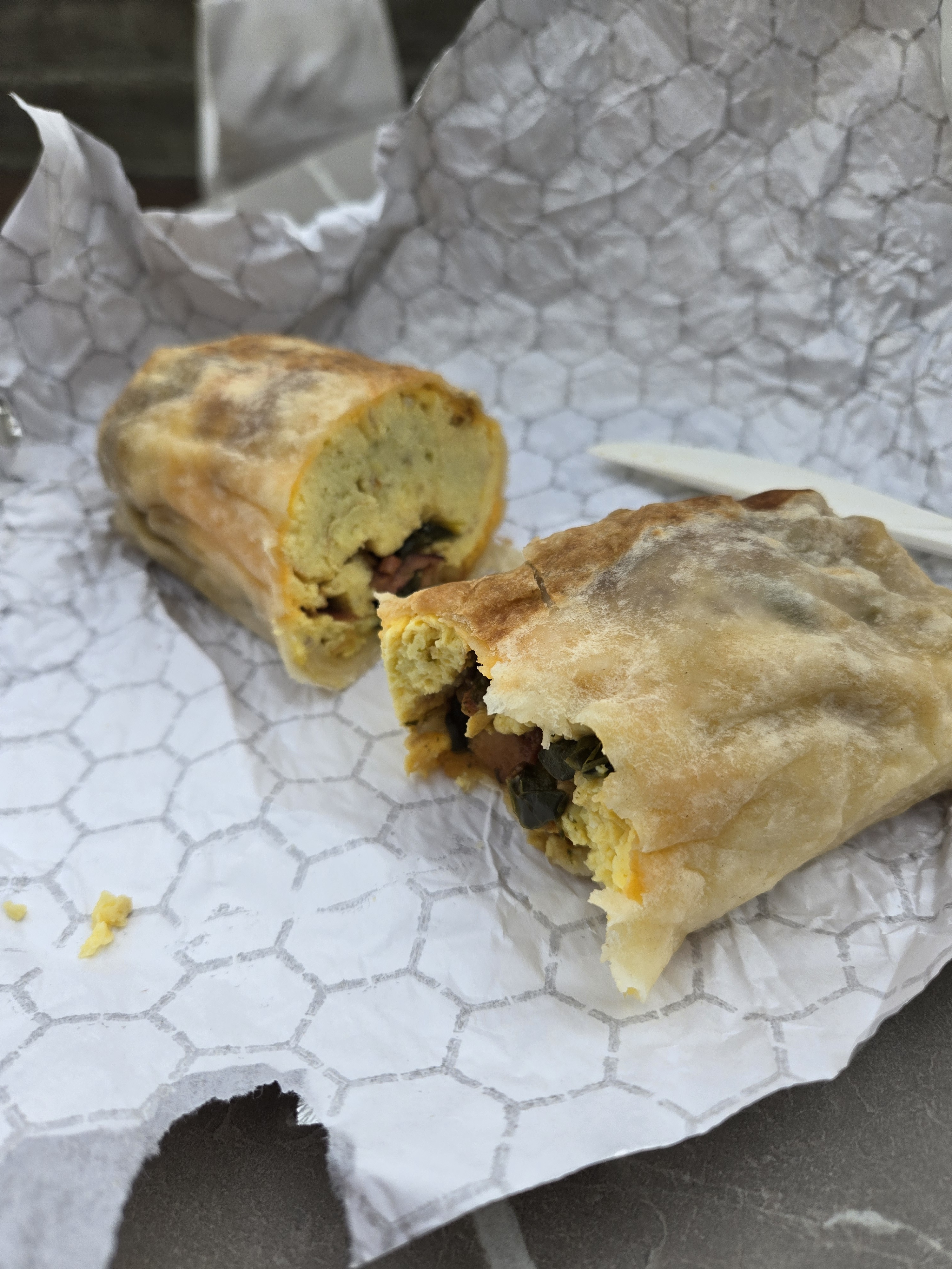 Indulge in a Delicious Bacon Breakfast Burrito from Helms Bakery in Culver City