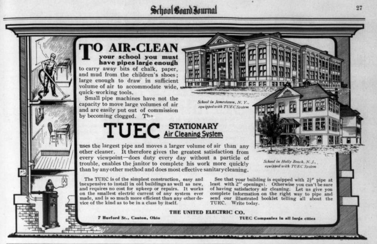 TUEC Ad from the School Board Journal: A Throwback