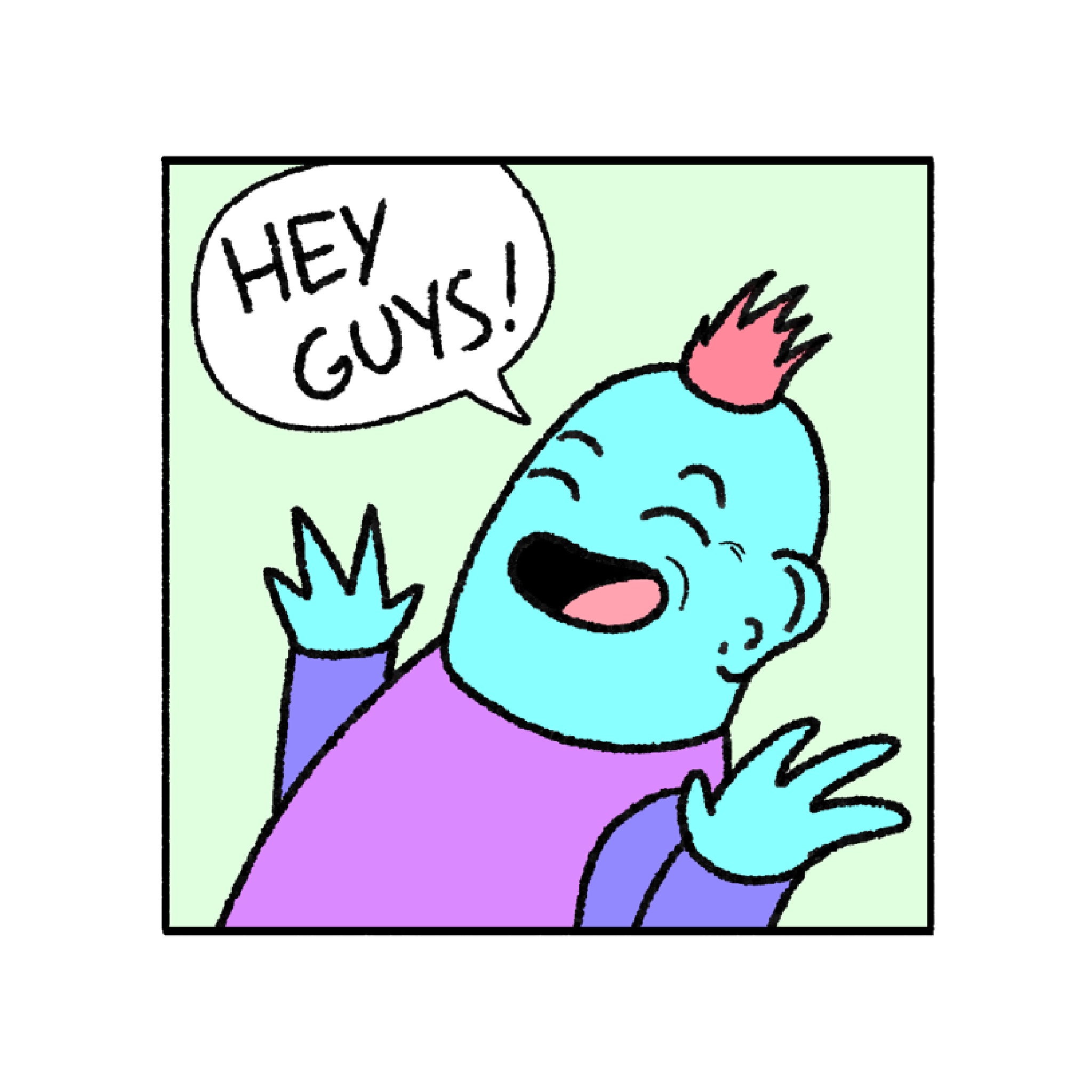 Whimsical Aliens with wonky heads (collaboration) (original content)