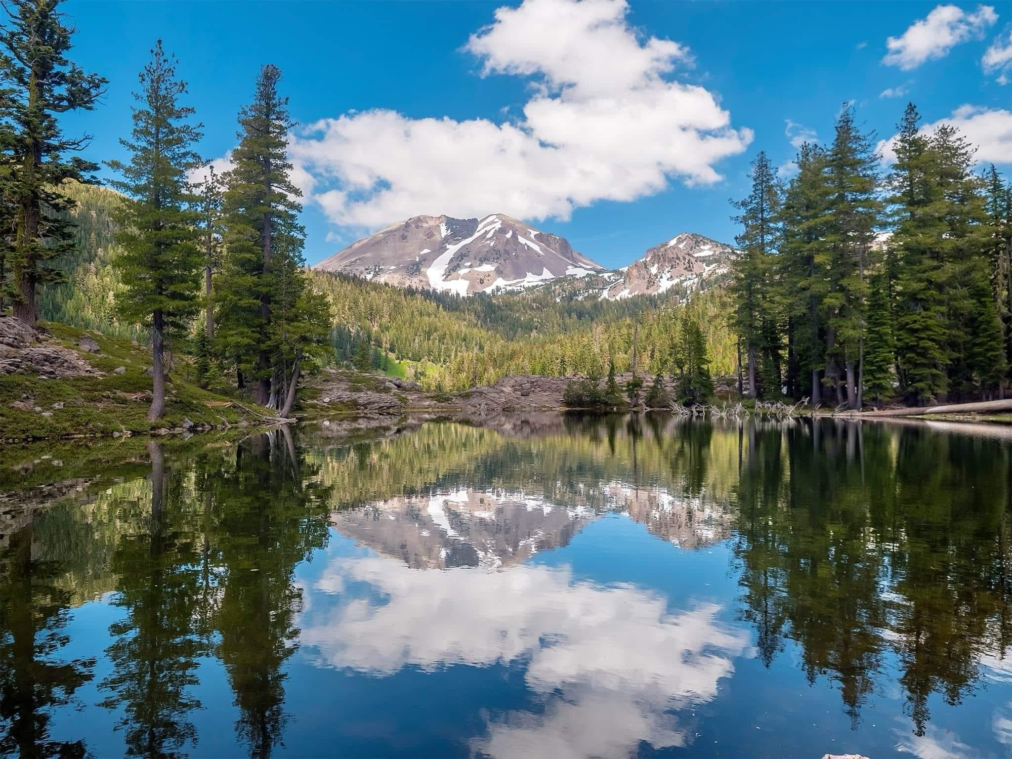 A Serene Lake Scene