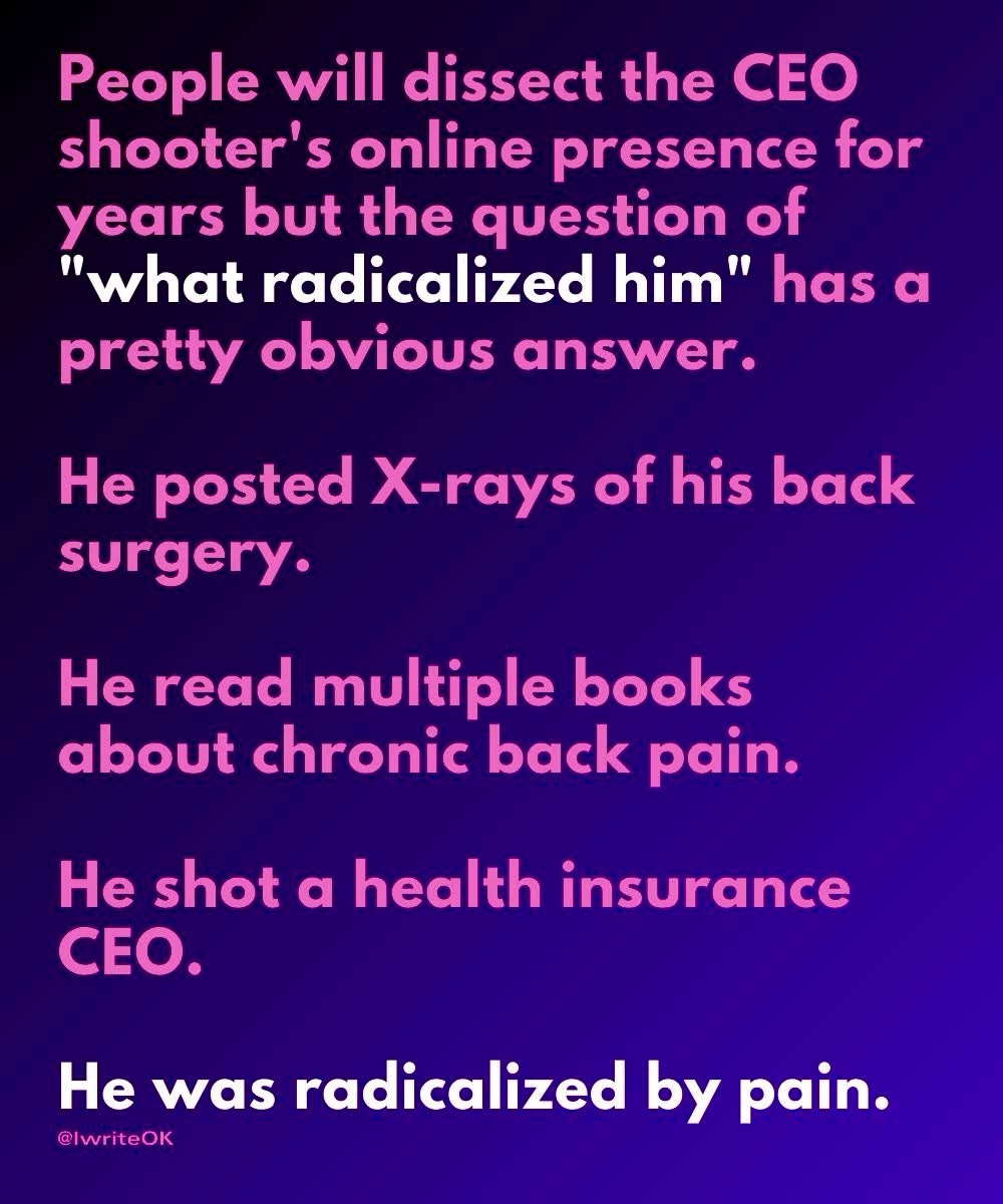 It Wasn't Pain That Radicalized Him, But Those Who Hindered His Healing