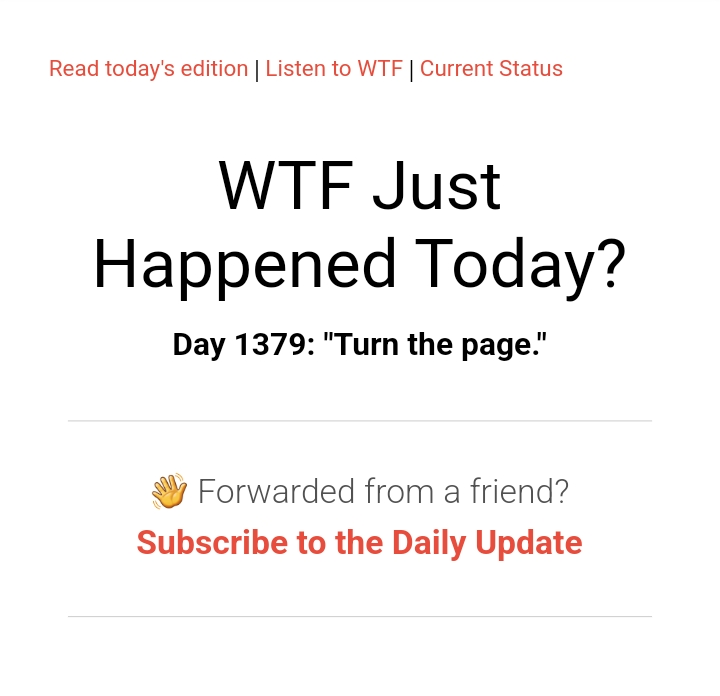 What on Earth Just Happened Today? Day 1379 of Surprises!